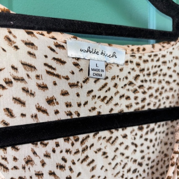 White Birch large animal print dress beautiful ! - Picture 5 of 8